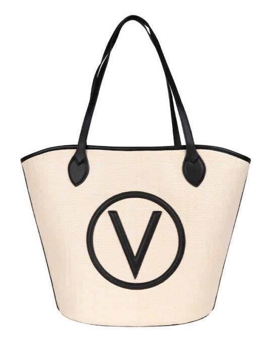 Valentino Bags Set Din piele Geantă de damă Cumpărător De umăr Black / Beige