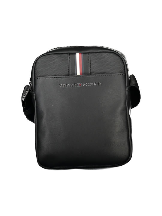Tommy Hilfiger Shoulder / Crossbody Bag with Zipper Black 6cm