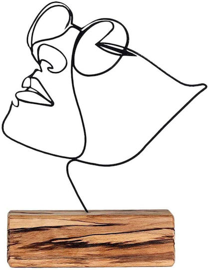 Aberto Design Raumdekoration aus Metallisch 17x3.5x31cm 1Stück