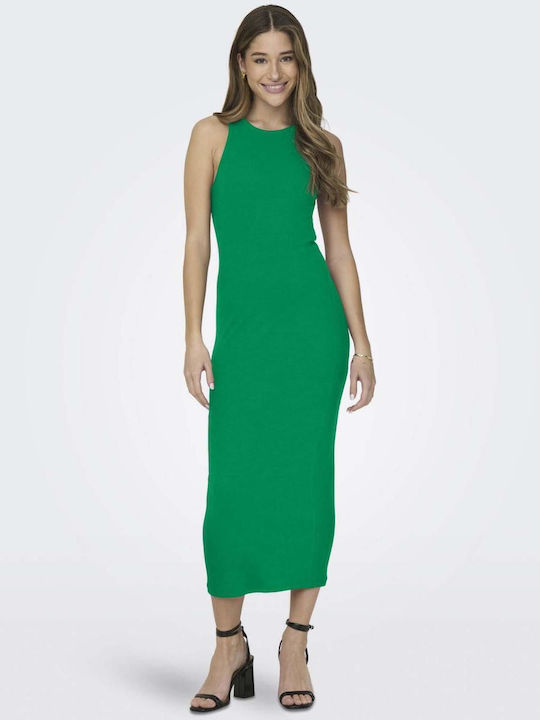 Only Dress with Slit Green