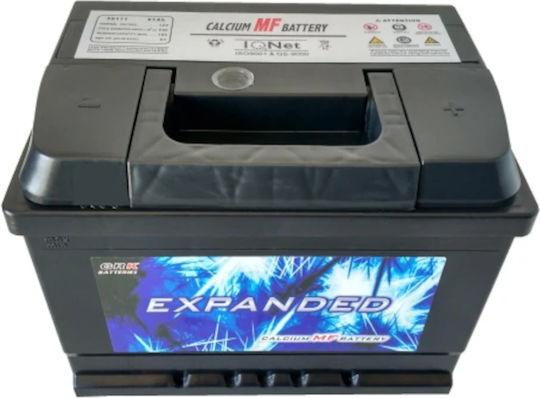 Expanded Baterie Auto cu Capacitate 61Ah