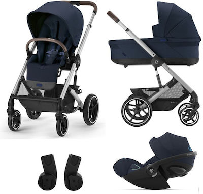 Cybex Balios S Lux Adjustable 3 in 1 Baby Stroller Suitable for Newborn Ocean Blue