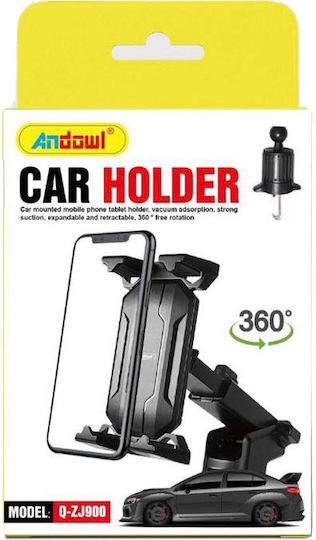Andowl Car Mobile Mount with Adjustable Hooks Black