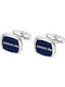 Cerruti Cufflinks of Steel Blue