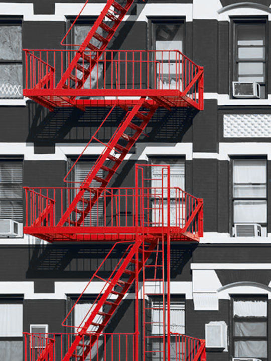 Φωτοταπετσαρία Τοίχου Fire Escape Μ254xΠ183cm