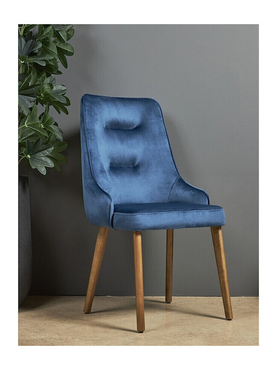Depi Dining Room Wooden Chair Blue 48x50x100cm