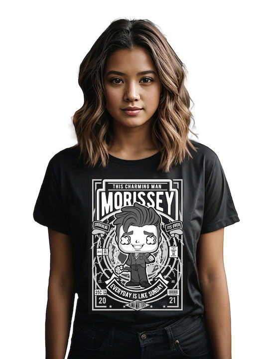 Pop Culture Morissey T-shirt Black