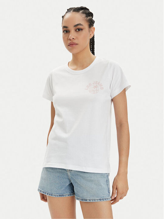 Lee Damen T-Shirt White