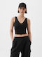 GAP Gapfit Women's Blouse Sleeveless with V Neckline True Black