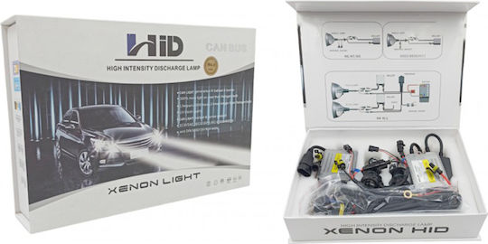 Xenon Σετ Φωτισμού Αυτοκινήτου H4 Can bus 35W 12V 6000K Ψυχρό Λευκό