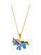 Piercing.gr Kinderhalskette Einhorn mit Kette CHK0014