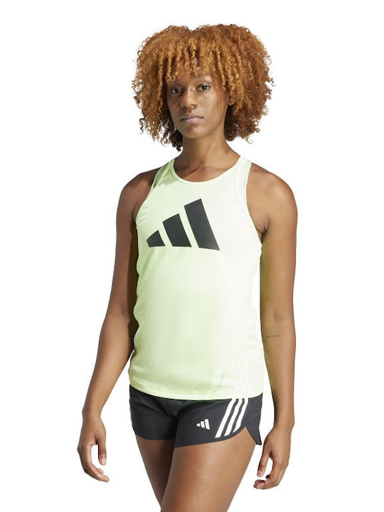 Adidas Women's Athletic Blouse Sleeveless Green