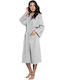 Quasar Spa Collar Bathrobe Light Grey 300gr/m²