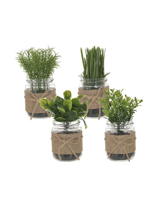 Inart Artificial Plant in Small Pot 17cm 1pcs 3-85-475-0227