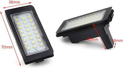 Bosse License Plate Lights Led 12V 2pcs