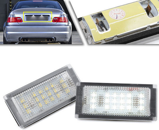 Bosse Φώτα Πινακίδας Led 12V για BMW E46 / Σειρά 3 Mini Cabrio 2τμχ