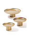 Aberto Design Tavă Decorativă Metal Nisiros Rotundă 3buc