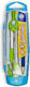 Astra Metallic Compass with Point, Pencil in Case Green