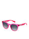 Furla Women's Sunglasses with Pink Plastic Frame and Gray Lens