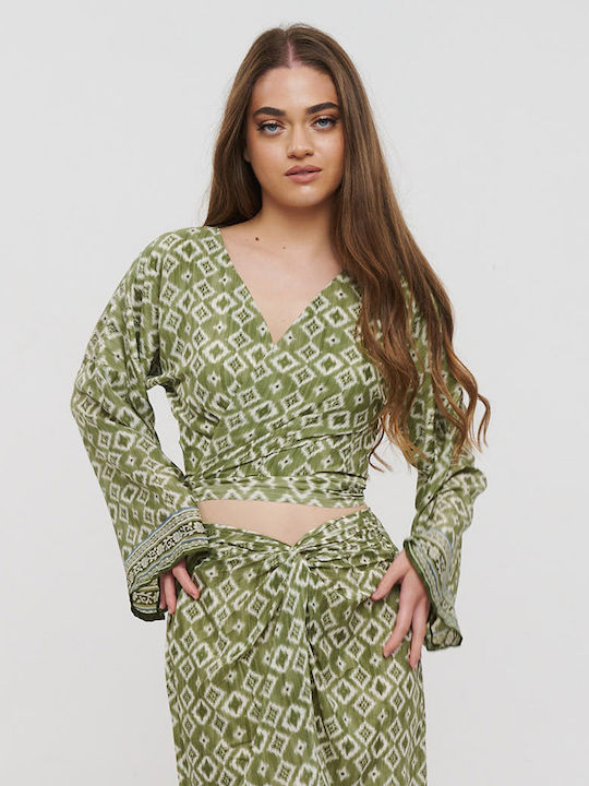 Ble Resort Collection Women's Blouse Green