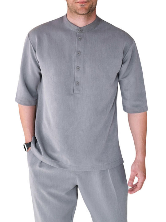 Henry Clothing Men's Blouse Grey