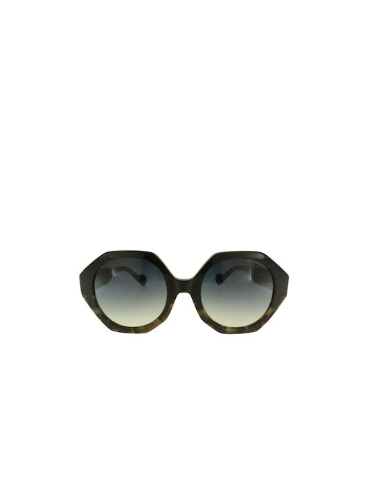 Kreuzbergkinder Women's Sunglasses with Brown Tartaruga Plastic Frame and Black Gradient Lens LORELEI C3
