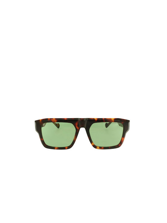 Kreuzbergkinder Sonnenbrillen mit Braun Schildkröte Rahmen und Grün Linse BOULEVARDIER C2