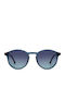 Komono Archie Grand Unisex Sunglasses with Blue Plastic Frame and Blue Gradient Polarized Lens KOM-S10300