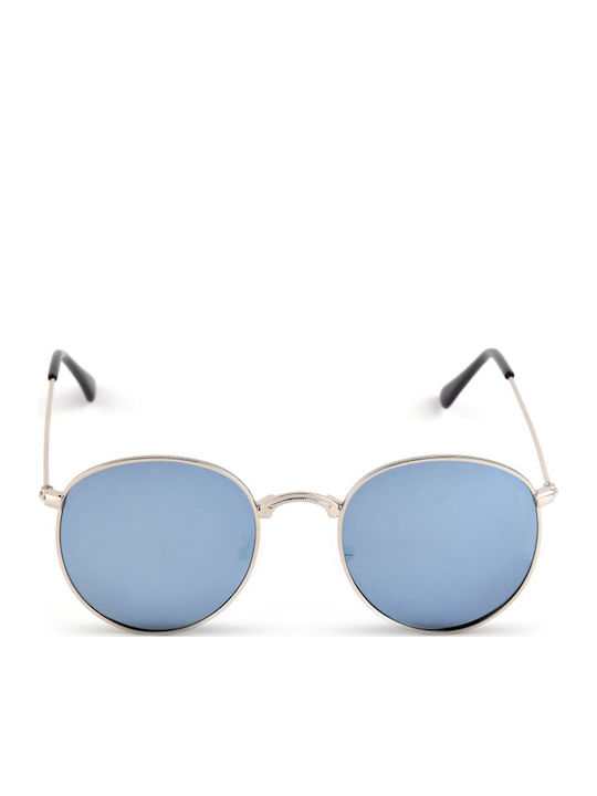 Moncler Unisex Sunglasses with Silver Metal Frame and Light