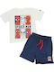 Kinder-Set mit Shorts Sommer 2Stück Weiß Sp S 52 12 1320