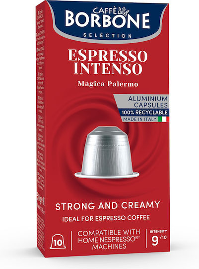 Caffe Borbone Kapseln Espresso Kompatibel mit Maschine Nespresso 10Mützen