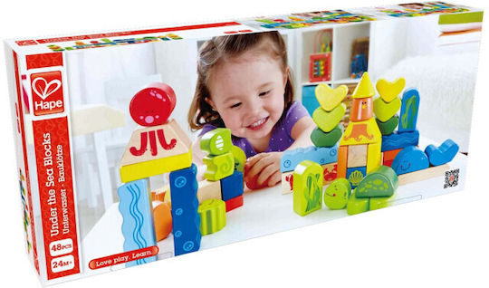 Hape Τουβλάκια Underwater World για 2+ Ετών 48τμχ
