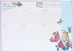 Weekly Plan Block A4/21x29cm Disney Alice in Wonderland