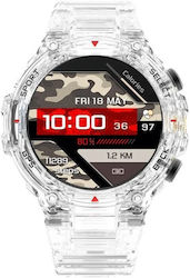 DAS.4 Smartwatch με Παλμογράφο (Διάφανο)
