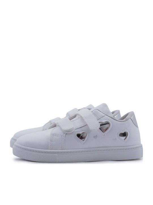 Παιδικά Sneakers με Σκρατς Λευκά