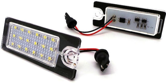 Lumini pentru plăcuțele de înmatriculare Lumini LED 12V pentru Volvo S60 / S80 / V70 / XC 70 - XC 70 / XC 90 - XC 90 2buc