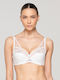 Luna Push Up Bra White