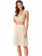 Petticoat Midi Skirt Beige