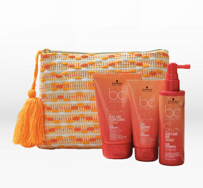 Schwarzkopf BC Bonacure Sun Protect Travel Kit Set de îngrijire a părului cu Șampon, Tratament și Necesar de toaletă 4buc