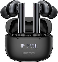 Recci Warrior TWS In-ear Μαύρα