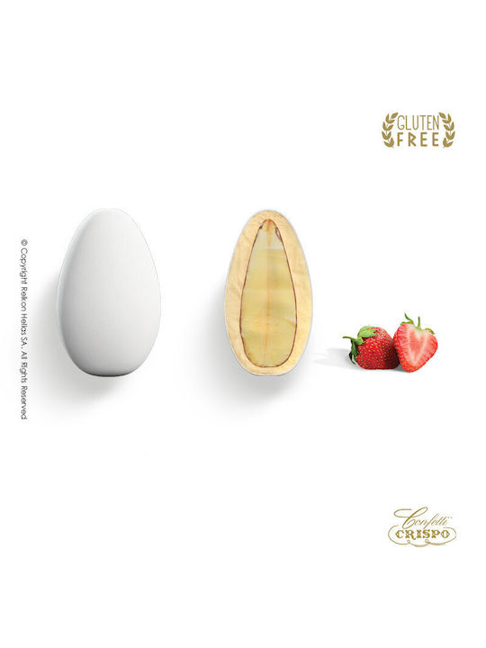 Κουφέτα Crispo Snob Φράουλα Λευκό 0,5kg ≈115τμχ