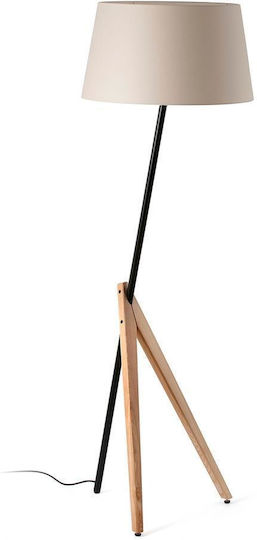 Faro Barcelona Treewood Stehleuchte H175xB45.1cm. mit Fassung für Lampe E27 Gray