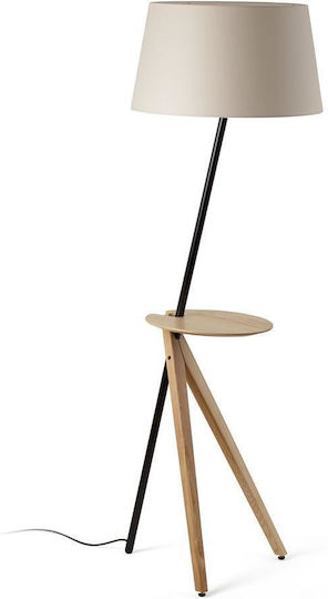 Faro Barcelona Treewood Подова Лампа В175xД45.1см. с Цокъл за Крушка E27 Сив