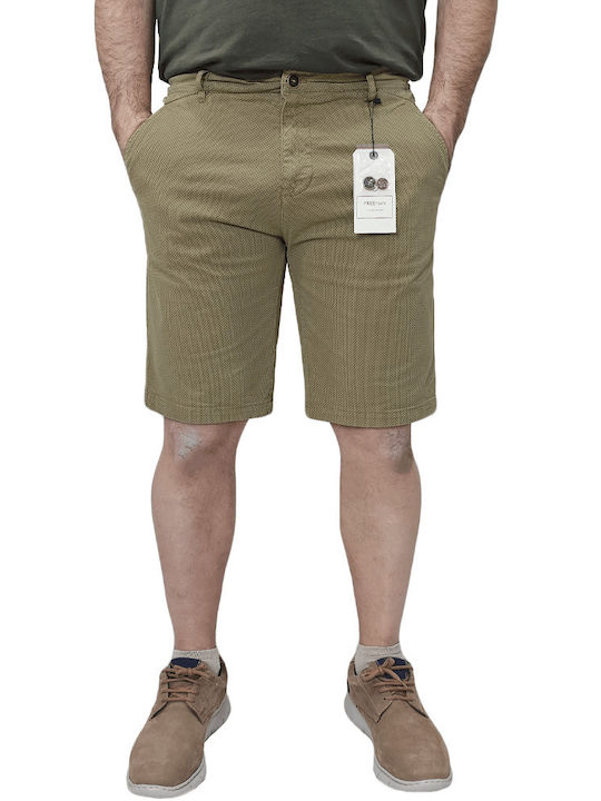 Freeman Clothing Ανδρική Βερμούδα Chino Beize