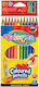Triangular Pencils 12 Colors +1 Gold Silver Double-sided Crayon + Colorino Sharpener 54706pt