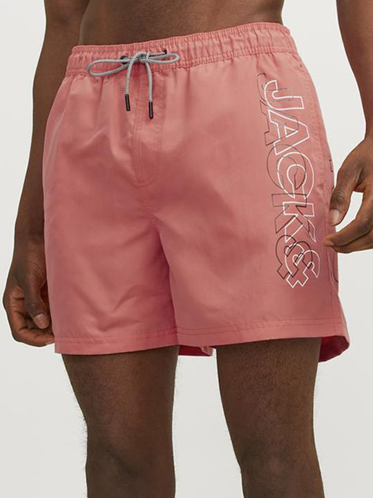 Jack & Jones Herren Badebekleidung Shorts Hot Coral