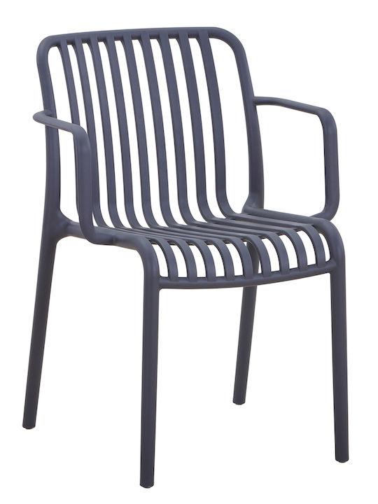 Gartenstühle Polypropylen Convee Grau 55x52x79cm