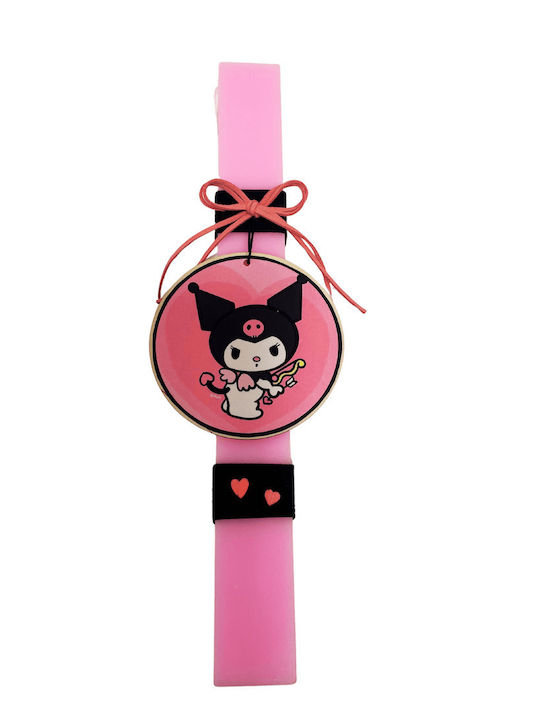 Handmade Wooden Decorative Candle Kuromi 2108