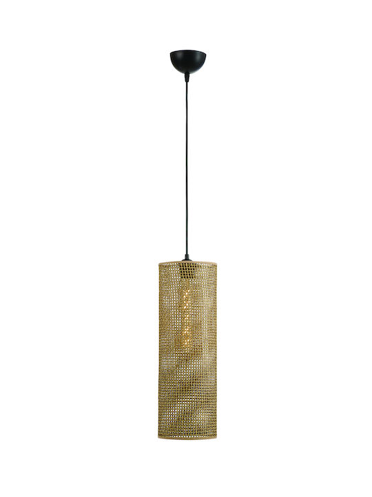 ArkoLight Pendant Light Brown Grid with Socket E27 16cm