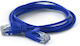 Wantec U/UTP Cat.6a (Gigabit) Καλώδιο Δικτύου Ethernet 0.2m Μπλε